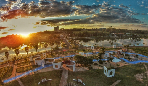 Ponto de turismo de Ibirá ao entardecer. Foto extraída dohttps://www.ibira.sp.gov.br/portal/turismo