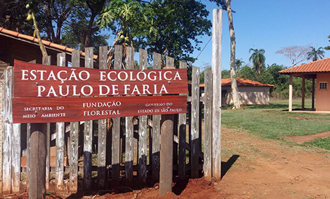 Entrada da Estação Ecológica de Paulo de Faria.
