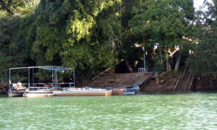 Vista parcial da Pousada do Jaú, no rio Grande.