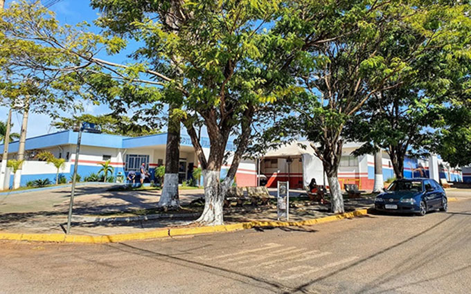 Fachada do hospital da cidade